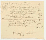George Wellington's Bill for Boarding