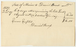 Bill for Daniel Wood, for Work Examining the Account of the Late Land Agent