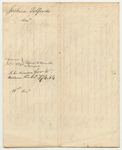 Account of Joshua Tolford for Monies Paid and Service Performed in the Preservation of Public Property at the State Arsenal and Mount Joy