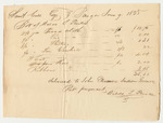 Waldo T. Pierce's Bill for Cloth and Ribbons for Penobscot Indians