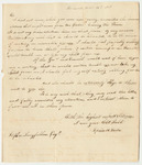 Letter from Sophia A. Foster Regarding the Petition for the Pardon of John Foster Jr.
