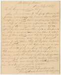 Letter from Colonel Charles Hayes Relating to the Petition of the Commanding Officers of the First Regiment, Second Brigade, and First Division, Praying that Their Company be Disbanded