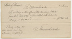 Thomas Clark Bill for Services as a Clerk in the Office of the Secretary of State