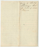 Copy of Thomas J. Whiting's Account for Board of State Prisoners in Castine