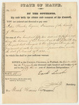 Warrant in Favor of John Brooks or His Successor in the Office of County Treasurer of Hancock County
