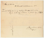 Warrant in Favor of Randolph A.L. Codman, Clerk of the Legislature for Drafting Bills and Resolves