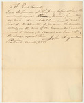 Note from John Sargent, Foreman of the Jury in the Trial Against Reuben Branard