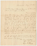 Letter from Samuel A. Whitney Regarding the Petition for the Pardon of Reuben Branard