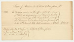 Elliot G. Vaughan Bill for Services as a Clerk in the Office of the Secretary of State