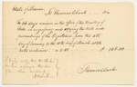 Thomas Clark Bill for Services as a Clerk in the Office of the Secretary of State