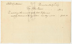Bill for John Paine, Esq., for Auditing the Accounts of the State Prison