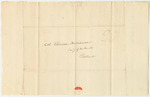 Letter from R.C. Von to Col. Ebenezer Hutchinson, in Relation to the Pardon of Daniel Flint