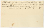 Account of John W. Thomas, for Services Copying Indian Treaties and Roll of Accounts in the Office of the Secretary of State
