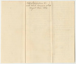 Bill of Particulars to Accompany Bill of Whole Amount of Costs in Criminal Prosecutions, Lincoln County, August Term 1829