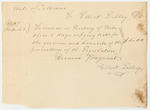 Account of Elliot Libbey, for Services as Engrossing Clerk in the Office of the Secretary of State