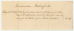 Memorandum on the Account of the Treasurer of Washington County