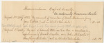 Memorandum on the Account of the Treasurer of Oxford County