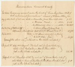Memorandum on the Account of the Treasurer of Somerset County