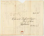 Letter from William Allen, Esq., to Edward Russell, Esq., Requesting He Present the Account of Jonas Parlin Jr.