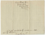 Account of Jonas Parlin, Jr., Keeper of the State Gaol in Noridgwock, in the County of Somerset, for Support of Prisoners Therein Confined Upon Charge and Conviction of Crimes or Offences Against the State from the 18th Day of March to the 6th Day of October 1829