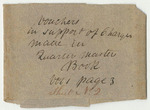 Vouchers for Sheet No. 2 of the Account of Samuel Cony, Esq., Acting Quartermaster General