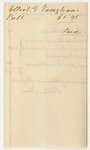 Elliot G. Vaughan's Bill for Pencils, and Carrying Proclamations to Bangor and Other Towns