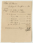 Bill from the Augusta Post-Office for Postage of Letters, Paid by Roscoe G. Greene