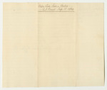 Bill of Particulars in Bill of Costs Taxed and Allowed at the Supreme Judicial Court in Lincoln County, September Term 1833, in the Case of State v. Hamlet Bates