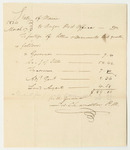 Account of Joseph Chandler, Postmaster of Augusta, for Postage