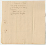 Remonstrance of Thomas Davis Against the Organization of a New Company in the Town of Raymond