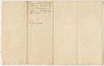Copy of Thomas J. Whiting's Account for Board of State Prisoners at Castine in Hancock County