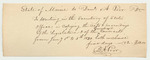 Account of Daniel A. Poor, for Work as Clerk in the Secretaty of State's Office