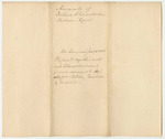 Accounts of Joshua Chamberlain, Agent of the Passamaquoddy Indians, for 1828