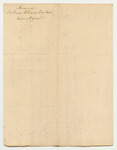 Accounts of Joshua Chamberlain, Agent of the Passamaquoddy Indians, for 1829
