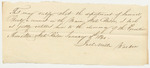 Certificate of Joel Miller, Warden of the State Prison, on the Conduct of Samuel Prouty in Prison