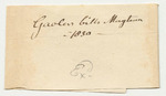 Gaolers' Bills in York County, May Term 1830