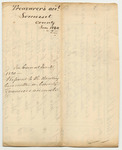 Account of Mark S. Blunt, Esq., Treasurer of Somerset County