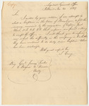 Copy of Correspondence from Samuel Cony to General James Fowler, Relating to the Company in Burnham