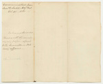Communication from Samuel G. Ladd, Adjutant General, for Disbanding a Company of Cavalry in the 1st Brigade 6th Division