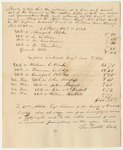 List of the Amount of the Several Bills of Cost in Criminal Prosecutions Taxed and Allowed by the Court of Common Pleas in Hancock County at the April Term 1830, and by the Supreme Judicial Court at the June Term 1830