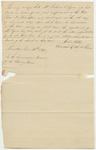 Certificate of Joel Miller, Warden of the State Prison, for the Pardon of Joshua O. Le Feure