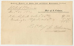 Samuel Colman's Bill for Peters Reports and Washington Reports