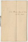 Bills of Costs an the Court of Common Pleas in Cumberland, March Term 1831