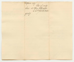 Bill of Costs in State v. William Milliken at the Court of Common Pleas in York County