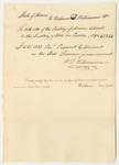 William D. Williamson's Bill for 306 Copies of His History