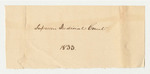 Bills of Cost at the Supreme Judicial Court in Waldo County, July Term 1833