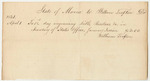 Account of William Trafton, Clerk in the Secretary of State's Office