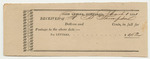 Receipt from the Post-Office of Portland for Postage, Paid by A.B. Thompson