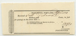 Receipt from the Post-Office of Portland for Postage, Paid by S.G. Ladd