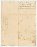 Keeper of the State's Gaol in Norridgewock, Jason Hinds's Certificate of Confinement of Isaac Wedgewood